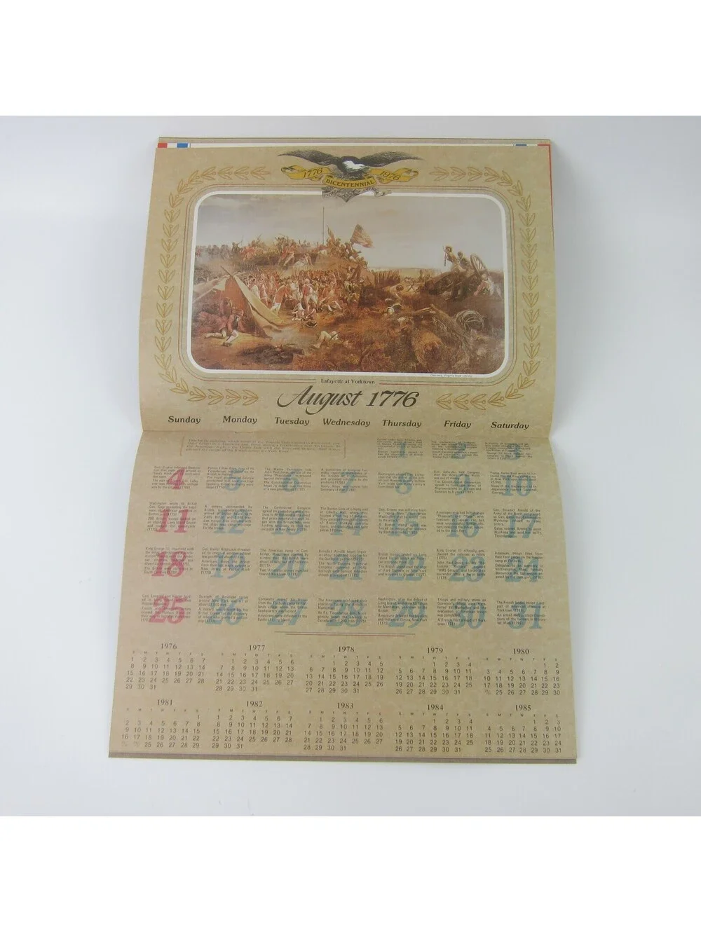 Vintage United States of America 200th Anniversary Calendar & Almanac 1976 RARE